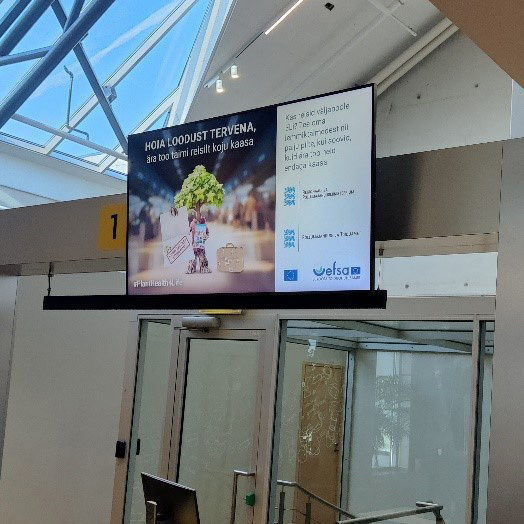 Kampaania #PlantHealth4Life teavitus Tallinna lennujaamas